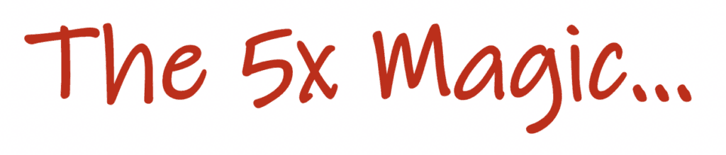 Text: “The 5x Magic…”